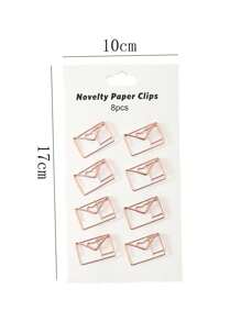 1 Paquete De Clip De Papel Con Forma De Gato Rosa Creativo - Multicolor - Ver 3