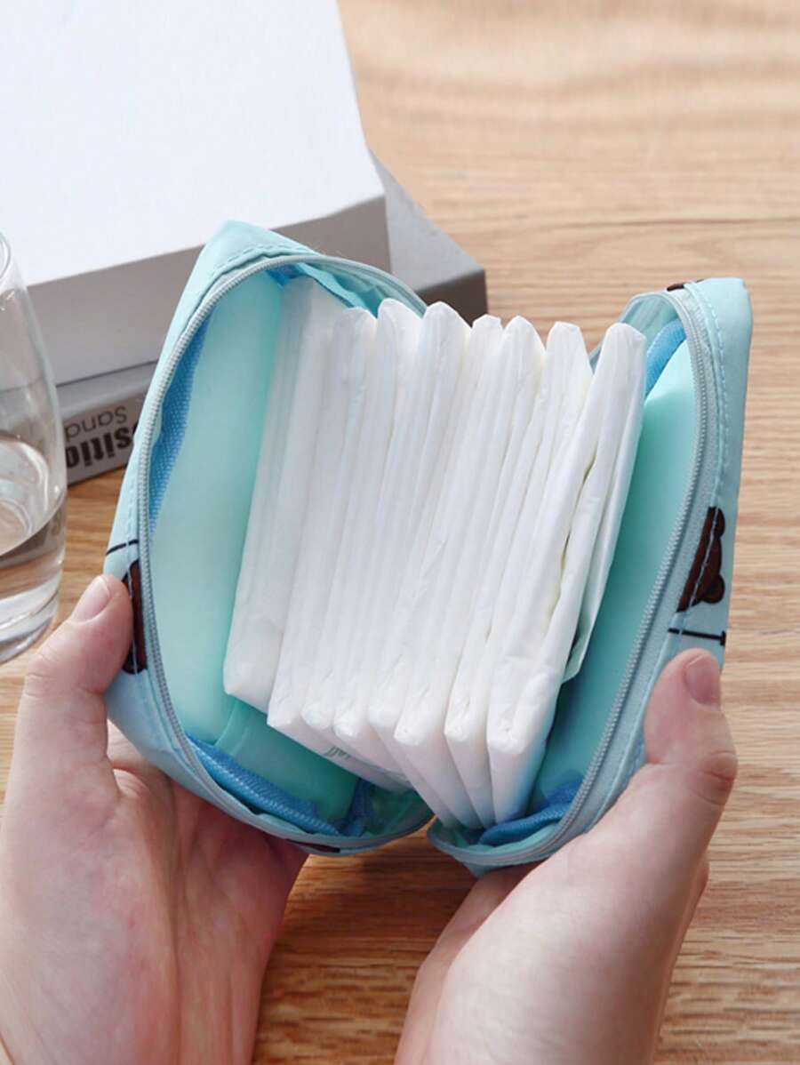 Women's Sanitary Napkins Bag Storage Mini Cosmetic Bags Organizer Female Makeup Pouch Tampon Pack