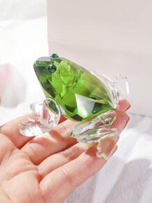1入組玻璃裝飾物，青蛙設計家居裝飾工藝品 - 薄荷綠 - 查看 1