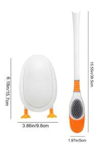2pcs/set PP Toilet Cleaning Brush, Modernist Duck Design Toilet Brush For Home - Multicolor - View 2