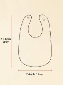 momscare Baby 6 Stücke Lätzchen Einfarbig Gewebe - Weiss - Übersicht 3