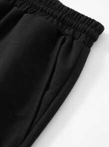 Manfinity Homme Men Colour Block Letter Patched Detail Drawstring Waist Shorts - Multicolor - View 4