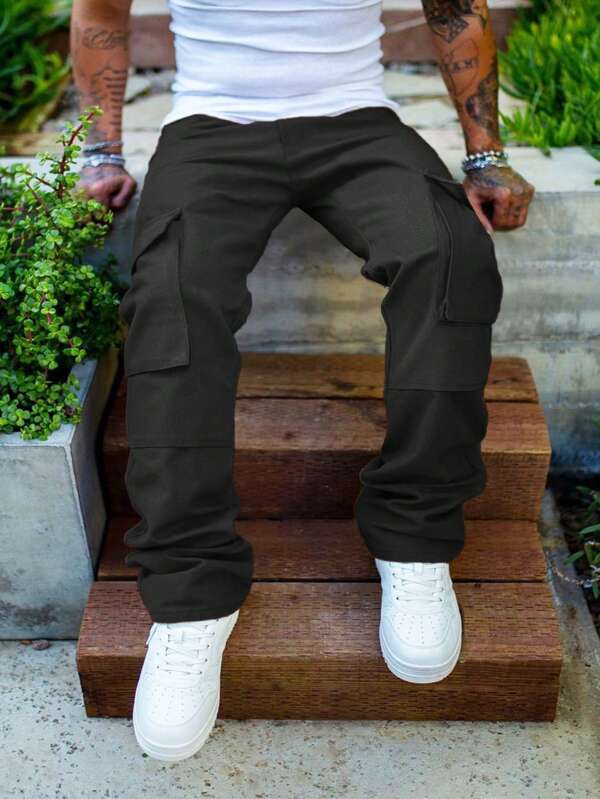 Manfinity EMRG Men Flap Pocket Cargo Pants SHEIN USA