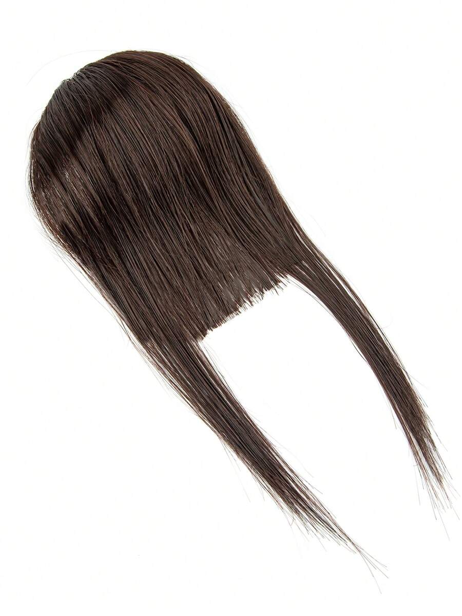 短直筒合成纖維頭髮劉海 - 棕色 - 查看 1