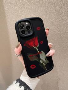 Funda para móvil con estampado de rosa - Multicolor - Ver 2