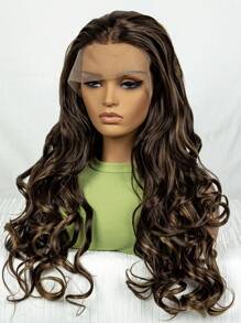 13 X 3 Lace Front Extra Long Body Wave Synthetic Wig - Piano Color - View 3