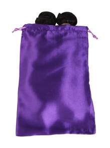 1pc Satin Wig Storage Bag - Purple - View 2
