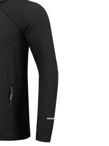 Manfinity Sport Corelite Hombres Cazadora deportiva de manga raglán con capucha - Negro - Ver 4