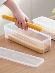 1入組透明塑膠食物儲藏盒 - 無色 - 查看 5