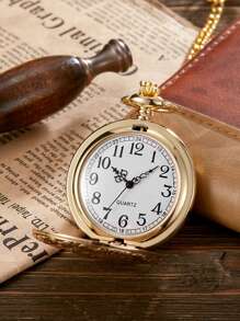 GORBEN 雕花石英懷錶