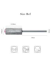 1pc Rhinestone Decor Nail Art Drill Polish Head - Pink - View 3