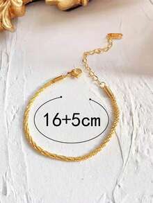 Chuỗi vòng tay tối giản - Vàng - Xem 3