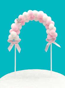 3入組絨球裝飾蛋糕裝飾 - 彩色 - 查看 4