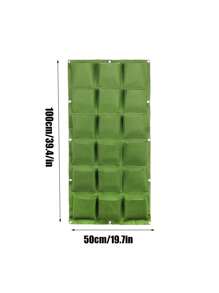 1pc Plain Hanging Plant Grow Bag - Army Green - View 3