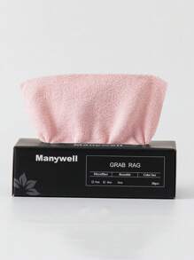 1box Solid Color Cleaning Rag - Pink - View 1