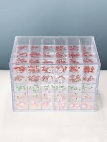 FULL BEAUTY 1入組120格美甲裝飾收納盒 - 無色 - 查看 7