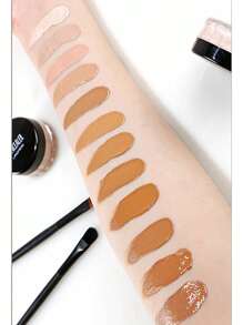 LANGMANNI Concealer Foundation Professional Full Cover Matte Base Make Up Waterproof, Moisturizing And Brighten - 06 Weaten - 查看 3