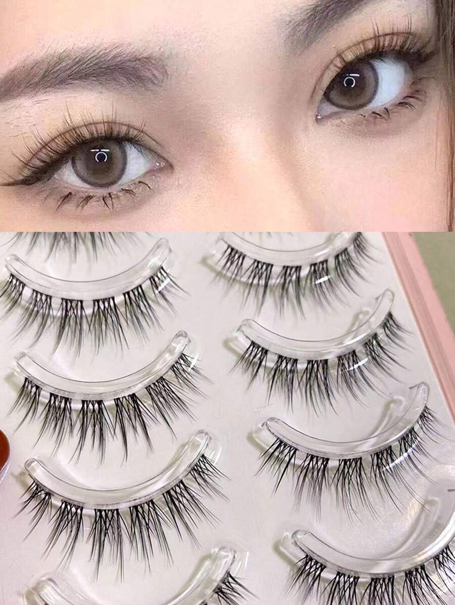 cặp lông mi giả siêu dài - màu đen - Xem 1