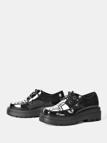 SheIn ICON NỮ Hình sao Hai âm Mặt trước thắt dây Giày dép , Thời trang Ngoài trời Giày oxford - Nhiều màu - Xem 1