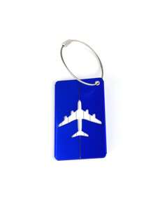 Airplane Detail Luggage Tag - Blue - View 5