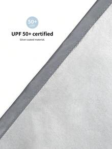 1pc Stroller Sun Shade And Blackout Cover, Stops 99% Of Sun Rays (UPF50+) - Grey - View 6