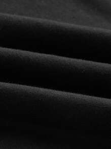 Manfinity LEGND 男士星星印花POLO衫 - 黑色 - 查看 4