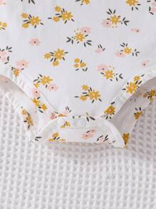 Baby 2 Stücke Cami Body mit & 1 Stück Blümchen Muster, Cami Body mit