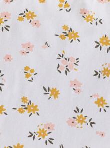 Baby 2 Stücke Cami Body mit & 1 Stück Blümchen Muster, Cami Body mit