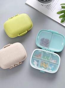 Travel Medicine Storage Box, Moisture-Proof Small Medicine Box Travel Pill Organizer,Small Pill Box,Portable Medicine Holder Container for Travel Home School Supplies College Dorm Essentials for Student - Blue - View 1