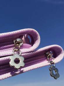 透明珠寶收納盒珠寶密封袋大學宿舍必需品，東西袋 - 紫色 - 查看 2