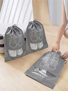 10入組鞋袋衣櫃袋無紡布旅行袋套裝鞋子收納袋旅行便攜袋防水口袋鞋收納袋鞋收納學校用品學生大學宿舍學習用品