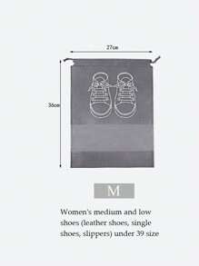 10入組鞋袋衣櫃袋無紡布旅行袋套裝鞋子收納袋旅行便攜袋防水口袋鞋收納袋鞋收納學校用品學生大學宿舍學習用品