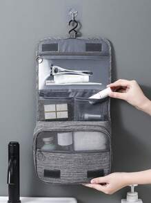 1 Miếng Treo Túi vệ sinh du lịch , Mỹ phẩm Và Tắm Hộp đựng Cái túi Du thuyền Thiết yếu Không thấm nước Nam Túi vệ sinh Túi đi biển bờ biển Khăn đi biển Hộp đựng bờ biển Phụ kiện bờ biển chất liệu Ngày lễ Cái túi Ngày lễ Cho mùa hè Đối với Kỳ nghỉ - Xám - Xem 1