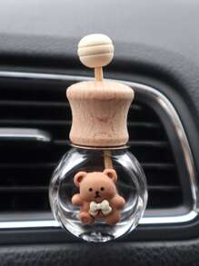 1 cái Bear & Bow Decor Glass Car Air Outlet Ornament - Nhiều màu - Xem 2