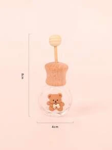 1 cái Bear & Bow Decor Glass Car Air Outlet Ornament - Nhiều màu - Xem 4