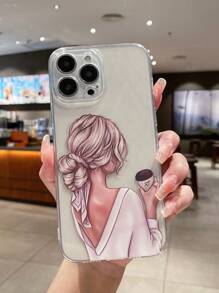 Vỏ điện thoại trong suốt hình đồ họa - Nhiều màu - Xem 1