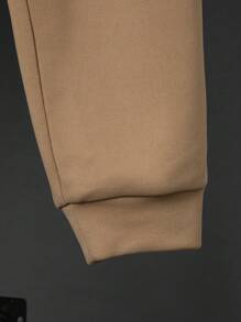 SHEIN Leap Crew Tween男孩熊&字母圖案t恤&系帶腰部運動長褲(不含項鍊) - 彩色 - 查看 5