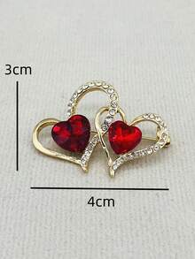 1 chiếc Trâm cài áo trang trí hình trái tim quyến rũ cho phụ nữ để trang trí hàng ngày - Nhiều màu - Xem 3