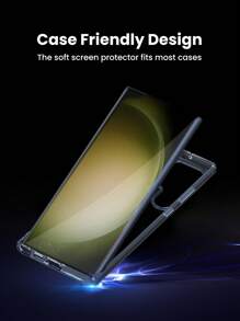 UGREEN 2 件装 S22 和 S23 超柔软屏幕保护膜，实用简约设计，生日、家人、朋友礼物，手机屏幕保护膜，手机配件，防水防震防摔防刮防指纹全覆盖 - 無色 - 查看 7