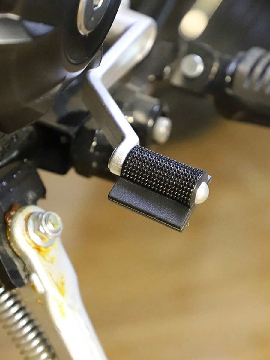 1pc Rubber Anti-slip Motorcycle Shoe Protector - Black - View 1