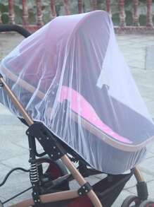 1pc Baby Stroller Mosquito Net - White - View 7