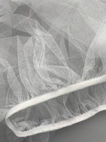 1pc Baby Stroller Mosquito Net - White - View 10