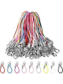 10入組/套女士時尚龍蝦扣細節DIY掛繩用於鑰匙扣製作 - 藍色 - 查看 1