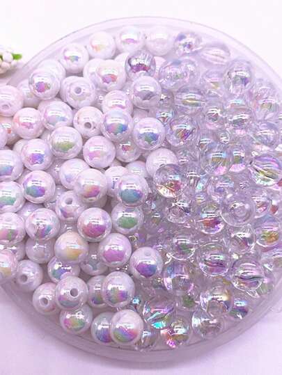 Yiwu Qiyou Accessories Co., LTD 1包6/8/10/12/14/16毫米时尚混色珠子，适合女性DIY首饰制作