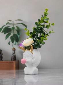 1入組人物設計花盆 - 彩色 - 查看 4