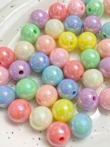 Yiwu Qiyou Accessories Co., LTD 1包6/8/10/12/14/16毫米时尚混色珠子，适合女性DIY首饰制作 - 彩色 - 查看 5