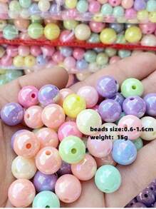 Yiwu Qiyou Accessories Co., LTD 1包6/8/10/12/14/16毫米时尚混色珠子，适合女性DIY首饰制作 - 彩色 - 查看 4