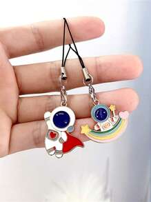 10入組/套女士時尚龍蝦扣細節DIY掛繩用於鑰匙扣製作 - 藍色 - 查看 5