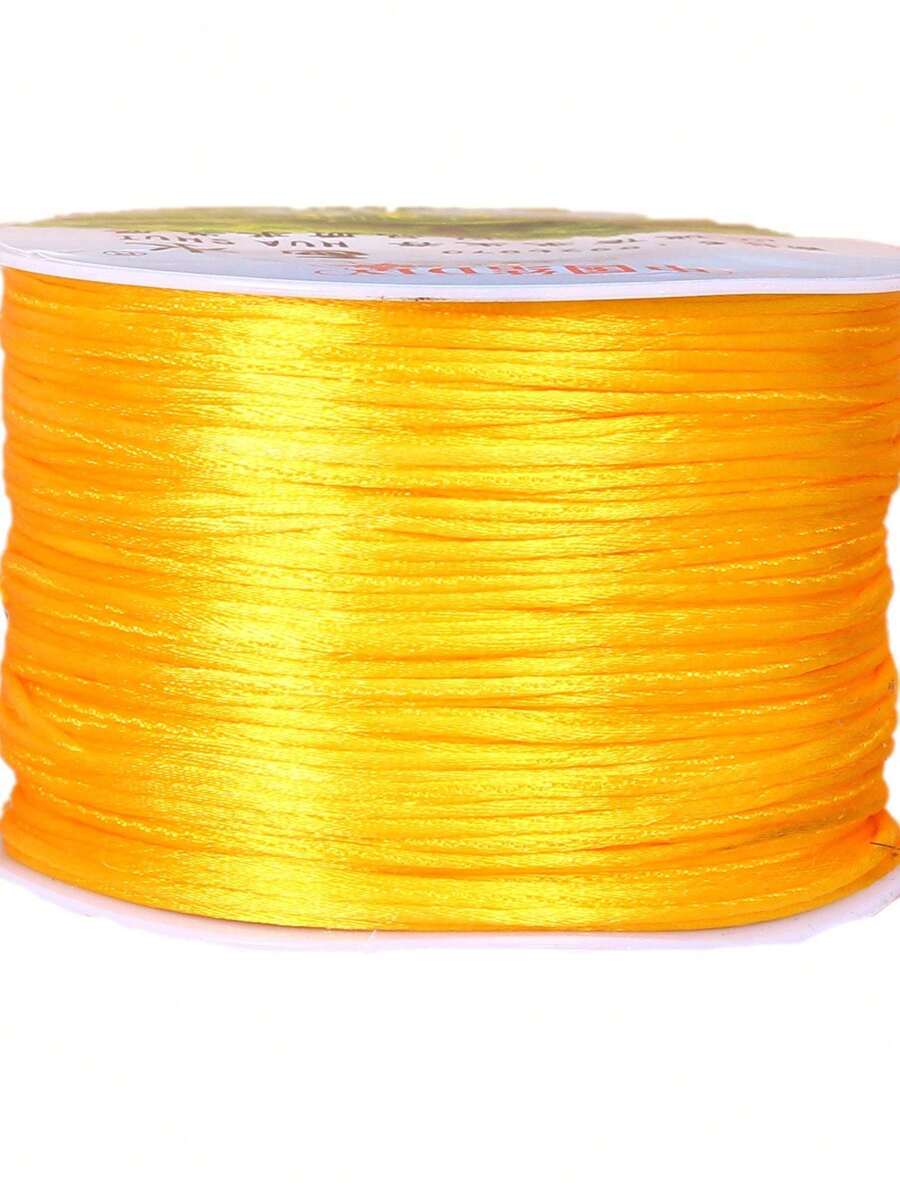 1卷1X70000毫米女士休閒素色DIY線用於DIY珠寶製作 - 金黃色 - 查看 1