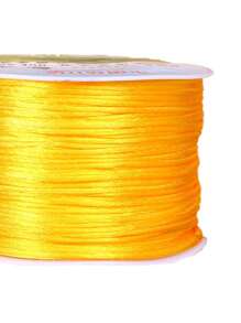 1卷1X70000毫米女士休閒素色DIY線用於DIY珠寶製作 - 金黃色 - 查看 2